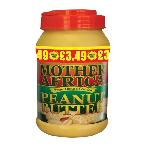 MOTHER AFRICA PEANUT BUTTER 6X1KG PM-£3.49