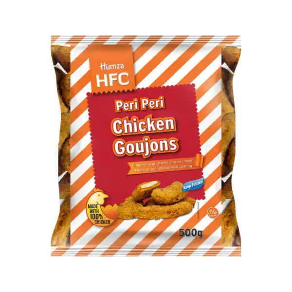 HUMZA HFC PERI PERI CHICKEN GOUJON 500GM