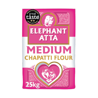ELEPHANT ATTA MEDIUM  (CHAPATTI FLOUR) 25KG