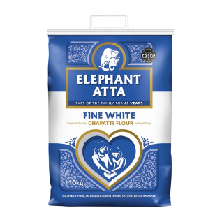 ELEPHANT ATTA FINE WHITE (CHAPATTI FLOUR) 10KG