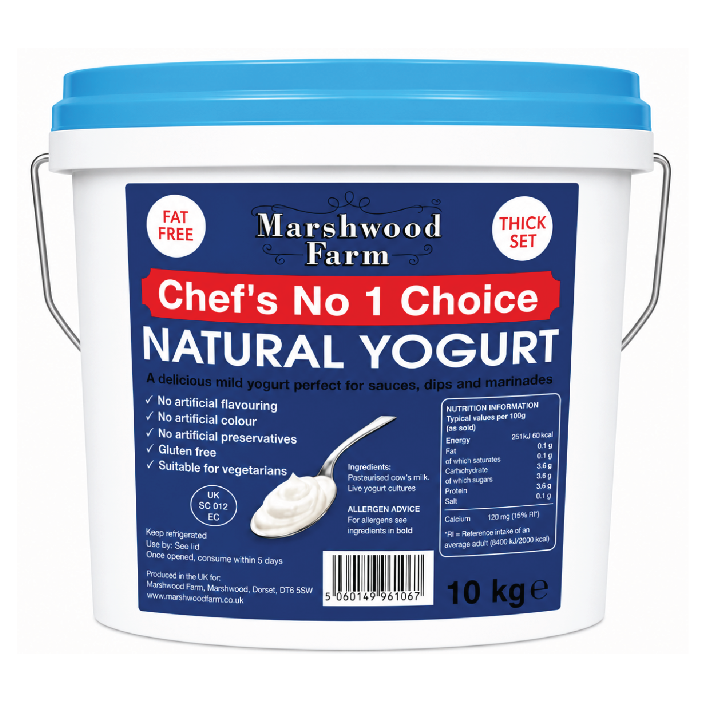 MARSH WOOD THICK CREAM YOGURT 10KG