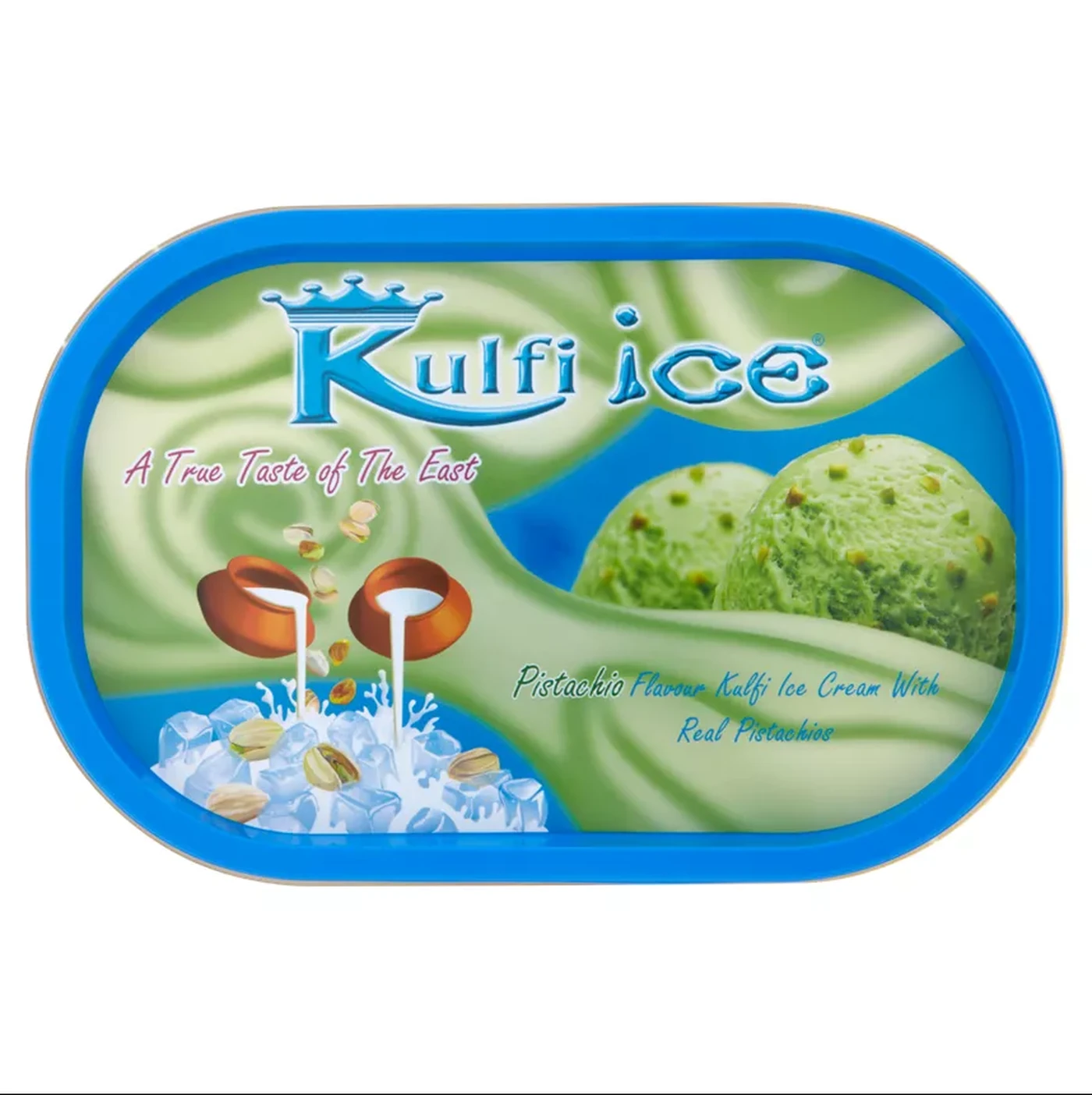 TUBZEE KULFI ICE PISTA ICE CREAM TUB 8X1LTR - (V20)
