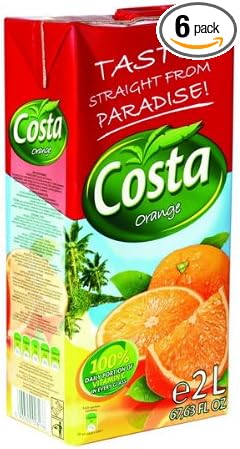COSTA ORANGE DRINK 6X2LTR  - (V20)
