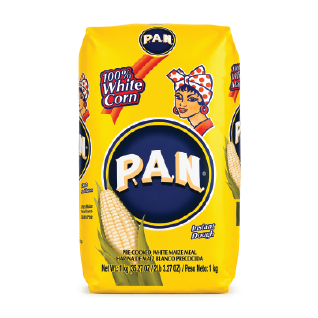 PAN WHITE CORN MEAL (YELL PACK) 10X1KG