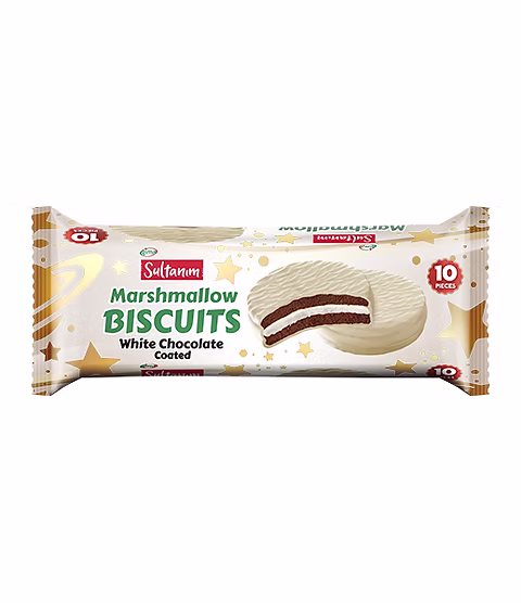 SULTANIM MARSHMALLOW BISCUITS WITH CHOCLATE 12X220GM