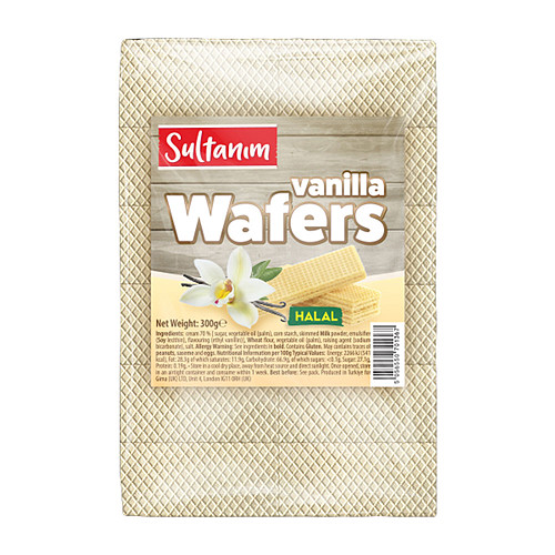 SULTANIM VANILLA WAFERS  (HALAL) 12X300GM
