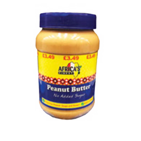 AFRICA FINEST PEANUT BUTTER NO ADDED SUGAR 6X1KG PM- £4.69