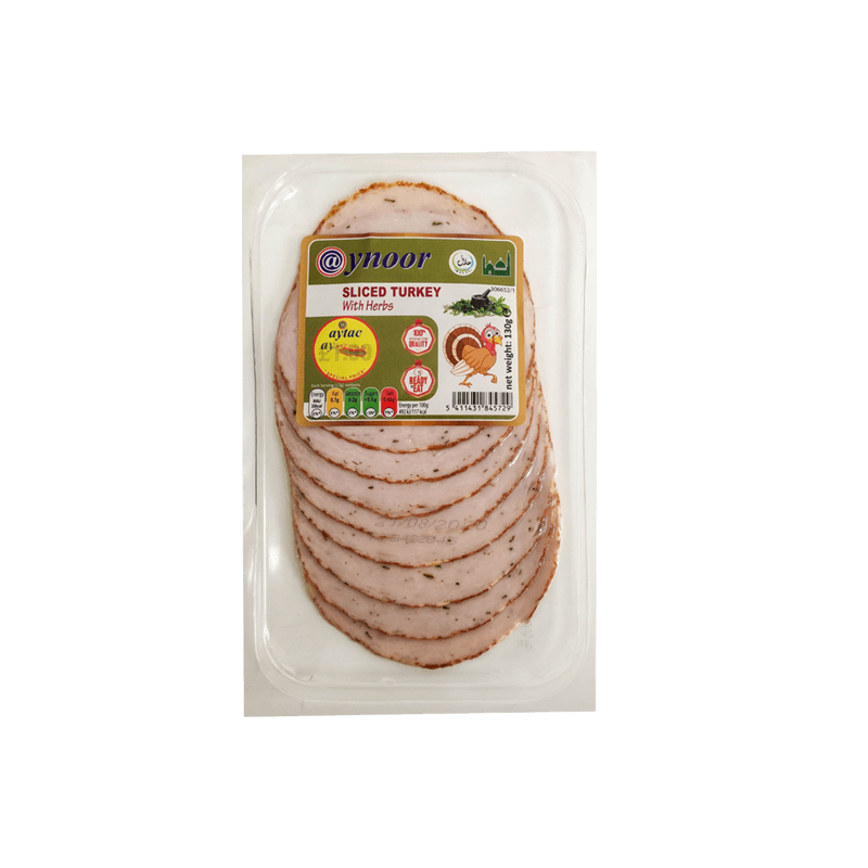 AYNOOR SLICED TURKEY HERBS 130GM