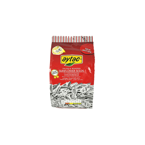AYTAC ROASTED SALTED WHITE SUNFLOWER SEEDS (RED) 12X250GM PM-£2.49