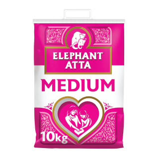 ELEPHANT ATTA MEDIUM (CHAPATTI FLOUR)  10KG PM-£6.99