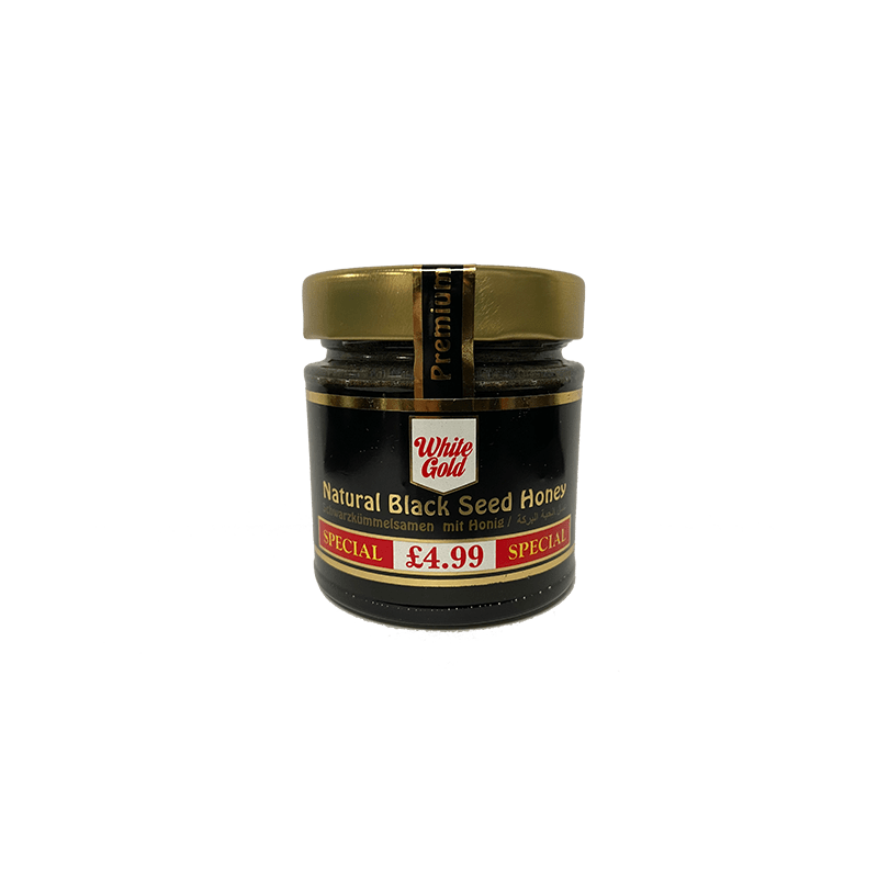 WHITE GOLD NATURAL BLACK SEED HONEY 12X300GM