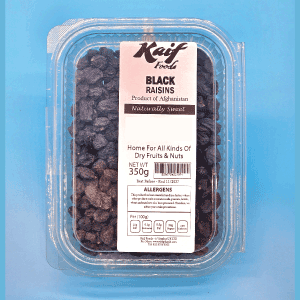 KAIF RAISINS (BLACK AFGHANI) 350GM