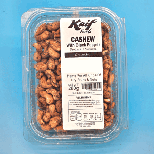 KAIF CASHEWS WITH BLACK PEPPER 280GM