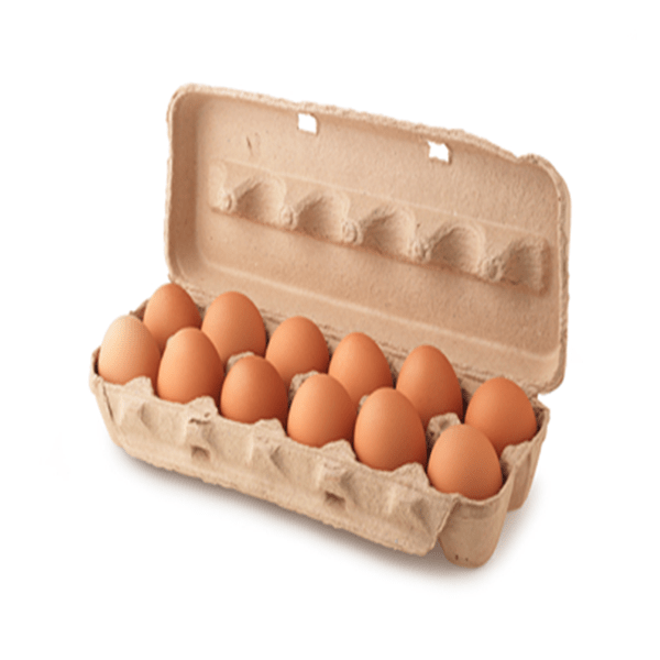 12 MEDIUM BROWN EGGS  (16 TRAYS)