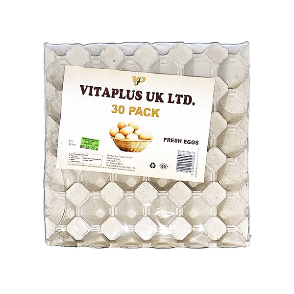 30 LARGE BROWN PREPACKED EGGS (8 TRAY)