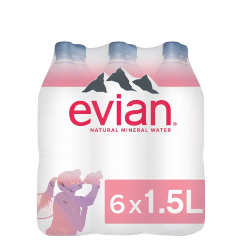 EVIAN WATER 6X1.5LTR- (V20)