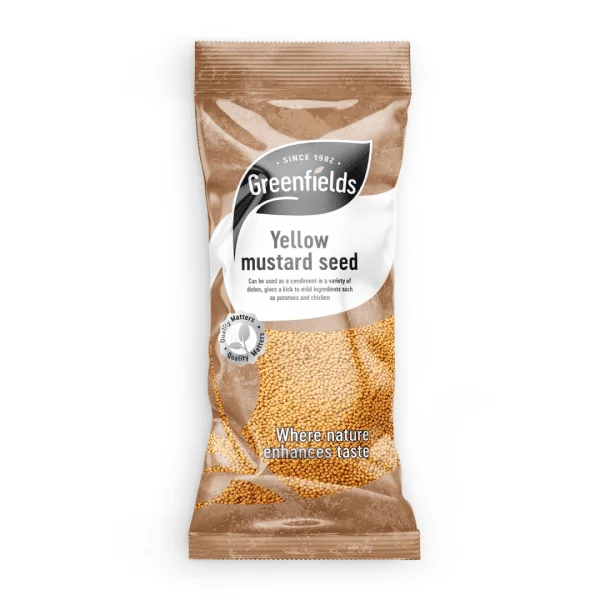 GREEN FIELDS YELLOW MUSTARD SEEDS 12X100GM (DISC)
