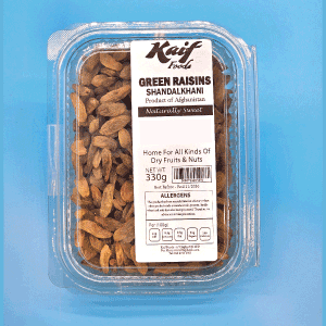 KAIF RAISINS (GREEN AFGHANI) SHANDALKHANI 330GM