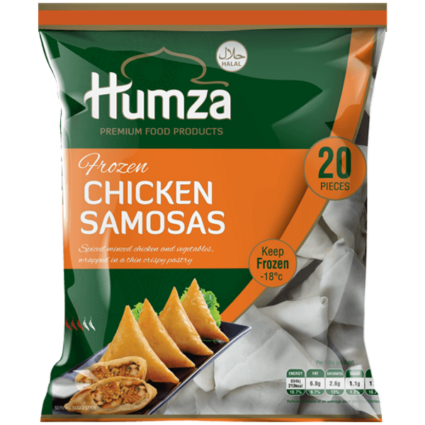 HUMZA CHICKEN SAMOSA 20PC 10X650GM