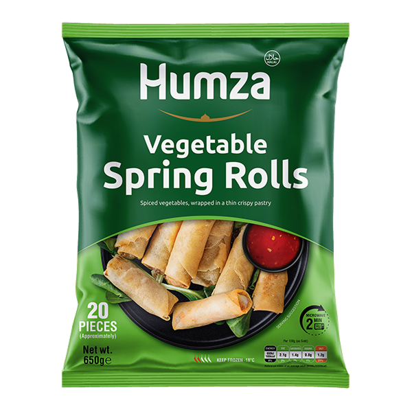 HUMZA VEG SPRING ROL 20PC 10X650G (CASE)