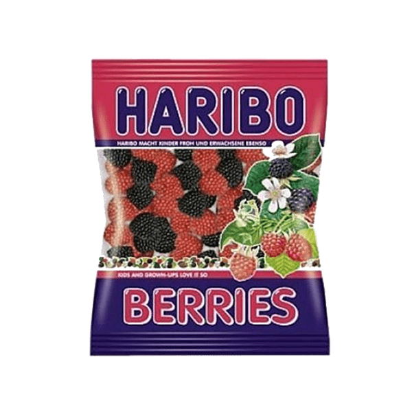 HARIBO BERRIES (BROWN) 24X80GM - (V20)