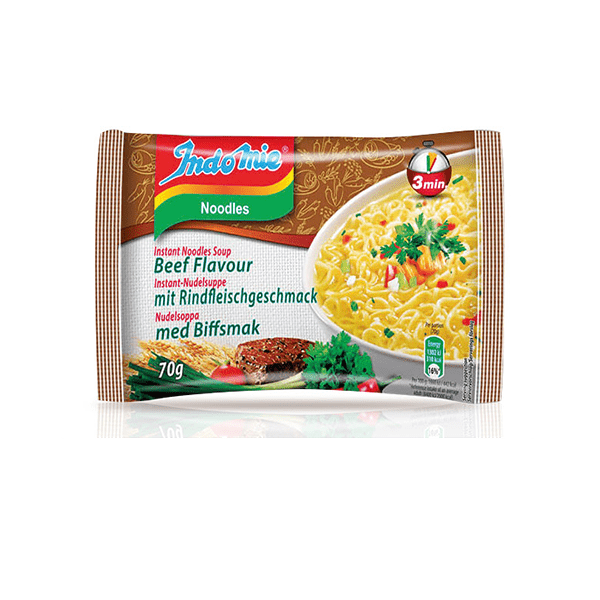 INDOMIE BEEF NOODLES (BROWN) 40PKX70GM