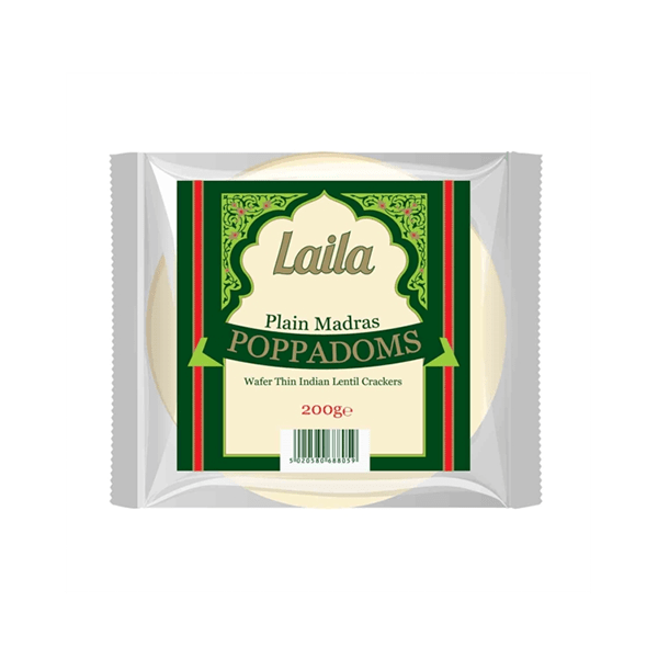 LAILA PAPPADUMS 60X200GM