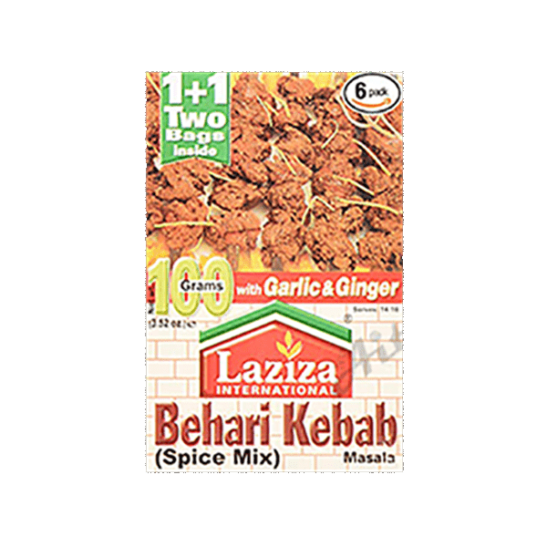 LAZIZA BEHARI KEBAB MASALA 6X100GM
