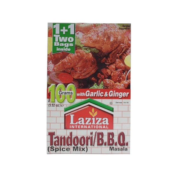 LAZIZA TANDOORI BBQ MASALA  6X100GM