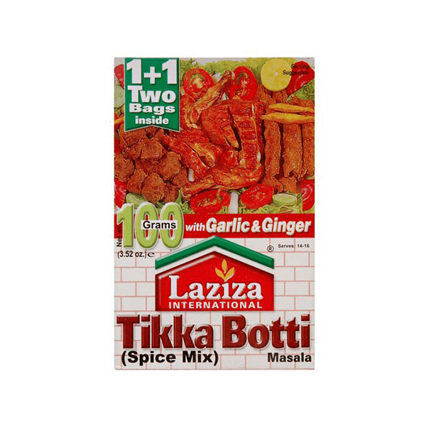 LAZIZA TIKKA BOTTI MASALA 6X100GM