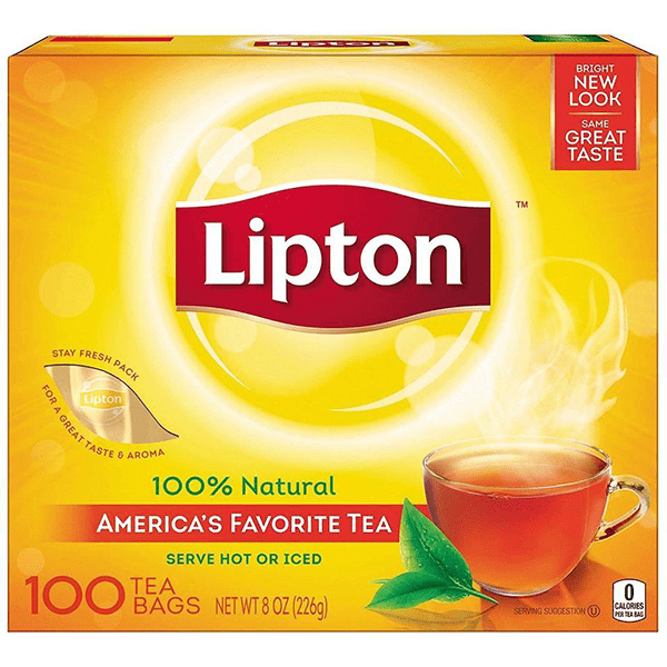 LIPTON BLACK TEA 12X100 TEA BAGS