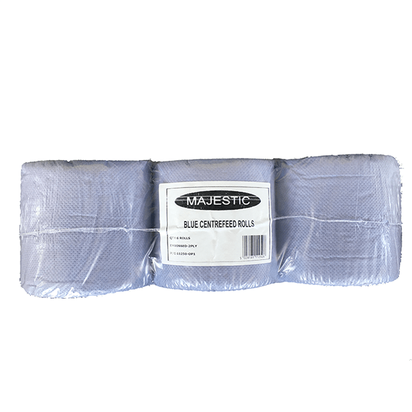 MAJESTIC BLUE CENTREFEED 6 ROLLS - (V20)