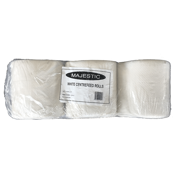 MAJESTIC WHITE CENTREFEED  6 ROLLS - (V20)