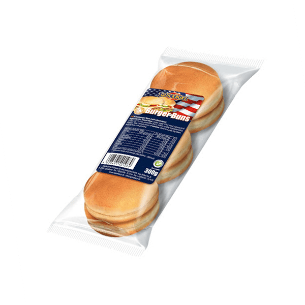 QUICKBURY PLAIN BURGER BUNS 8X300GM