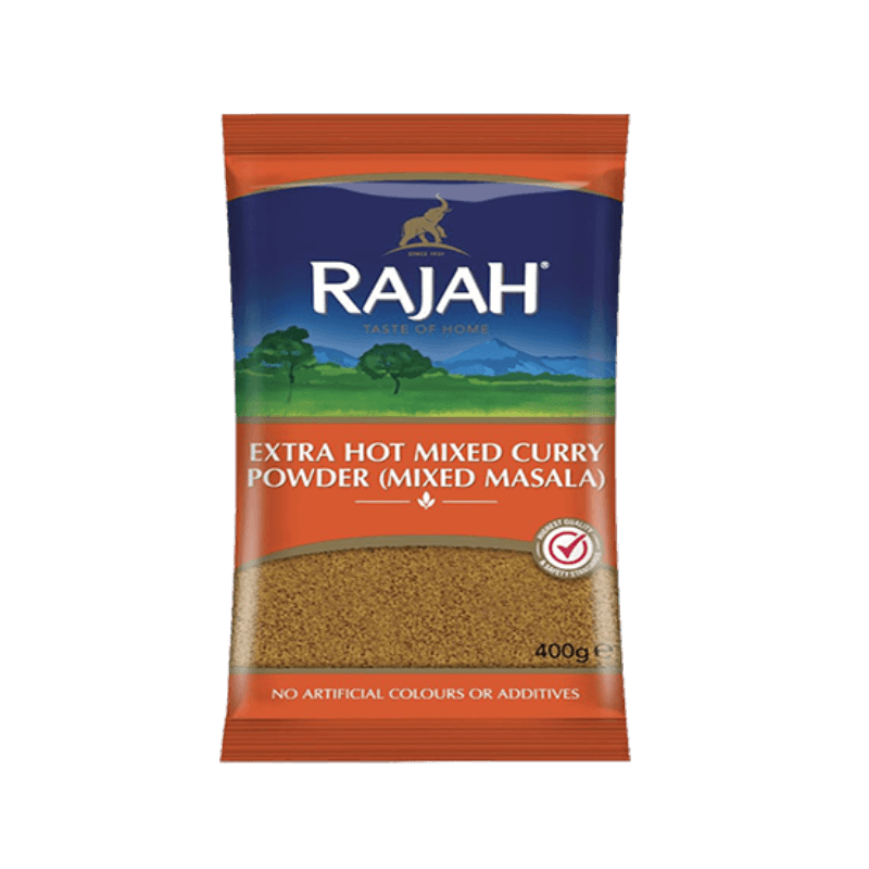 RAJAH HOT MADRAS CURRY 10X100GM (DISC)