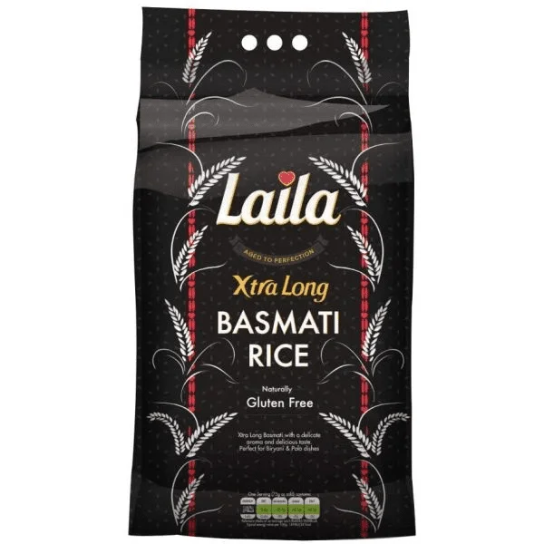 LAILA EX-LONG GRAIN BASMATI RICE 10KG PM-£18.99