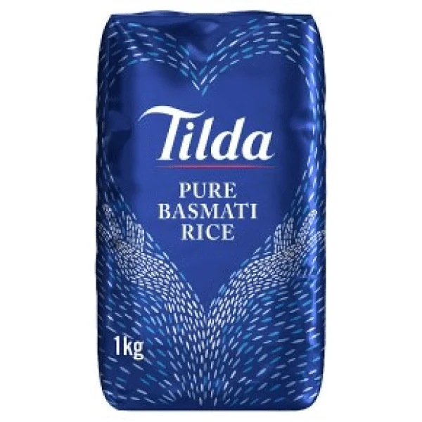 TILDA BASMATI RICE 8X1KG PM £4.49