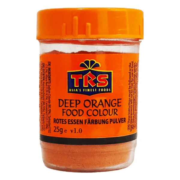 TRS DEEP ORANGE FOOD COLOUR 12X25GM (S3)