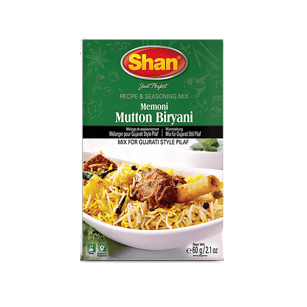 SHAN MEMONI MUTTON BIRYANI MASALA 12X60GM