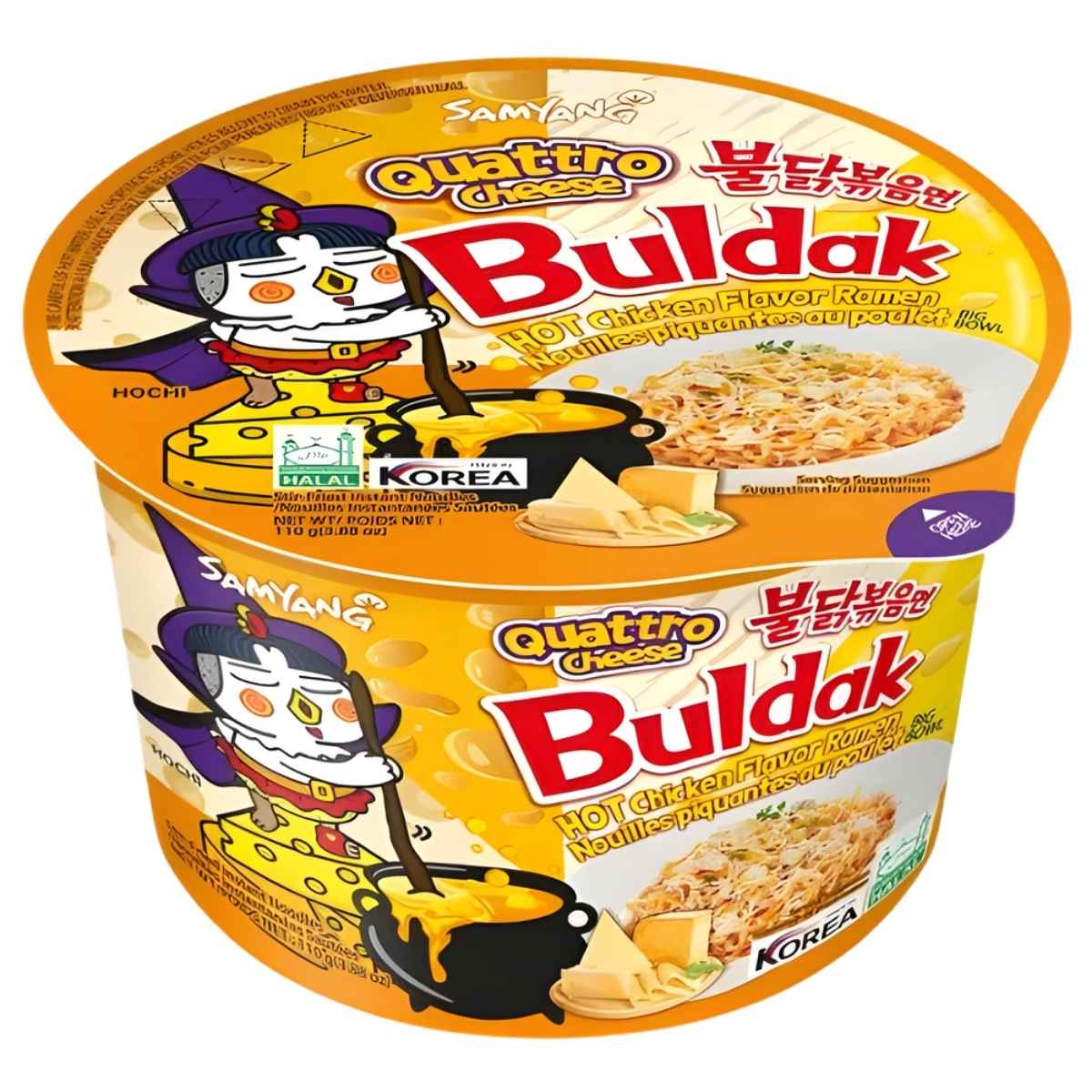 BULDAK QUATTRO CHEESE FLAVOUR RAMENBIG BOWL16X110GM