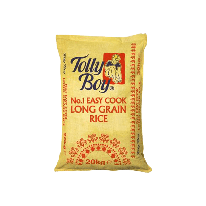 TOLLY BOY EASY COOK RICE (YELLOW BAG) 20 KG