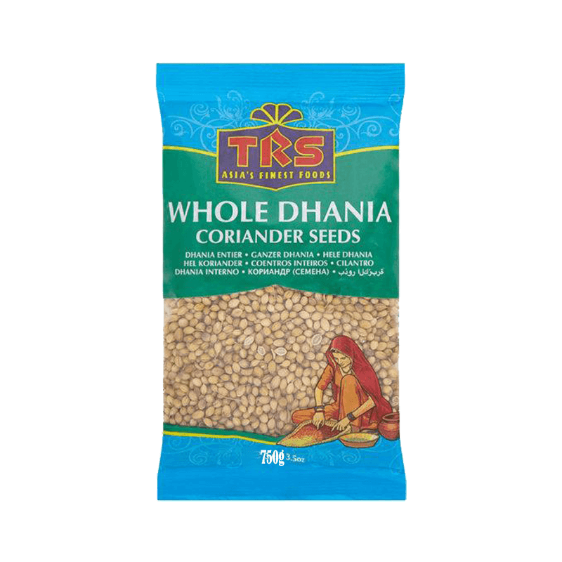 TRS WHOLE DHANIA (CORIANDER) SEEDS 6X750GM (S1)