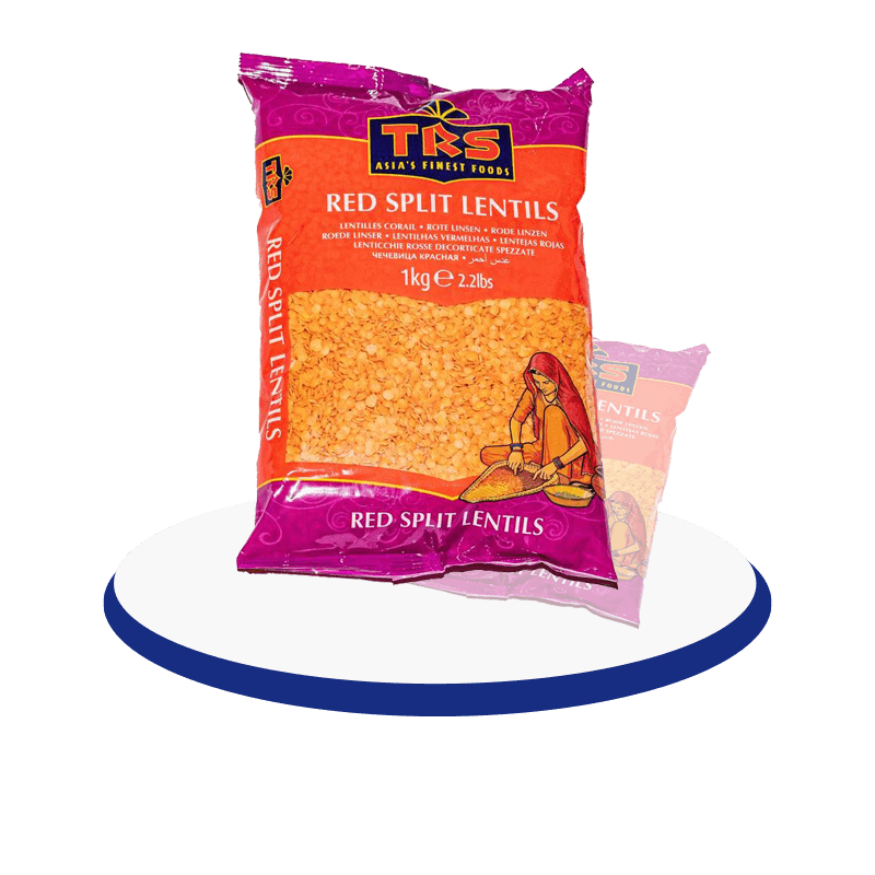TRS RED SPLIT LENTILS 10X1KG (S4)