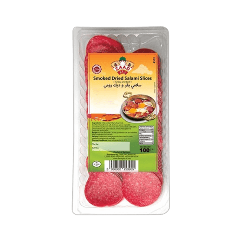 ZAAD SMOKED PIZZA SALAMI 100GM PM-£1.49