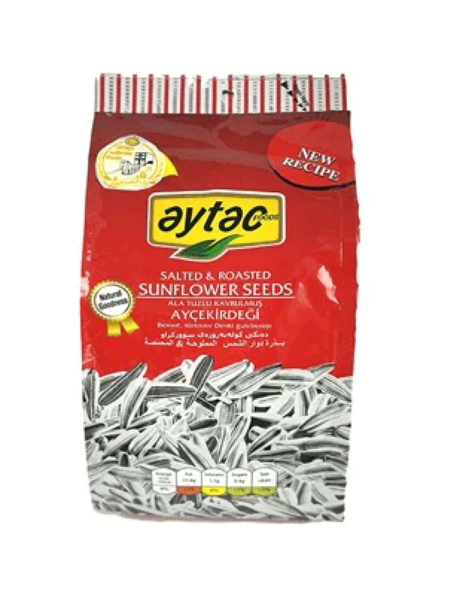 AYTAC ROASTED SALTED WHITE SUNFLOWER SEEDS (RED) 250GM PM-£2.49