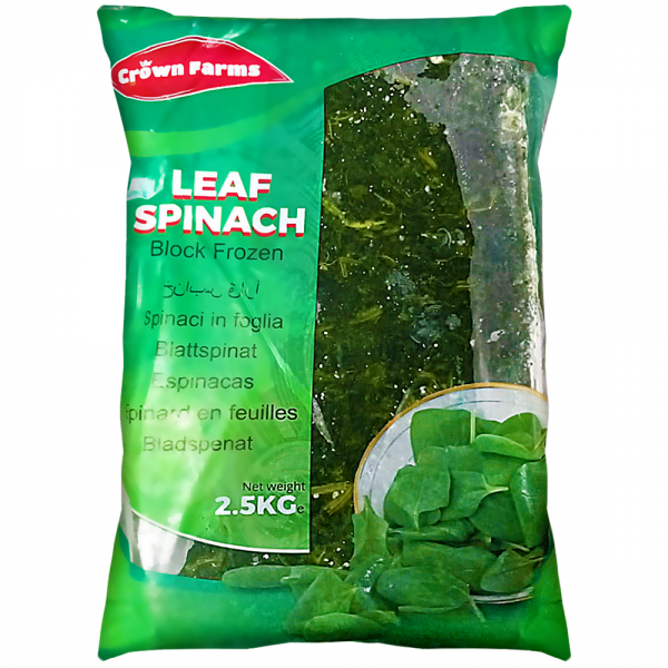 CROWN FARMS LEAF SPINACH 4X2.5KG