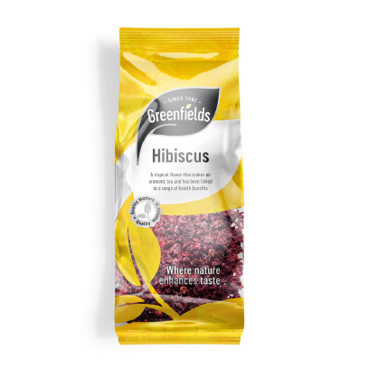 GREEN FIELDS HIBISCUS FLOWER 6X65GM PM-£1.50 (DISC)