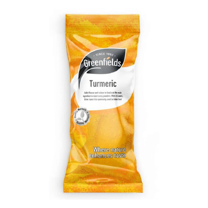 GREEN FIELDS TURMERIC POWDER 12X75GM (DISC)