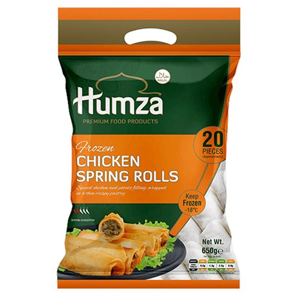 HUMZA CHICKEN SPRING ROLL 20PC 10X650GM