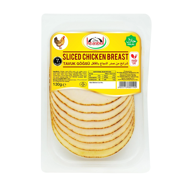 ISTANBUL SLICED CHICKEN BREAST 130GM